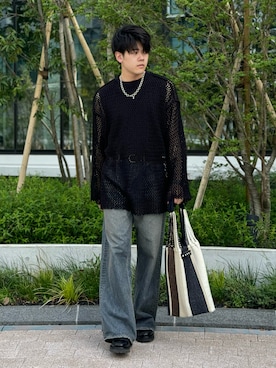「DAIRIKU（ダイリク）のアイテム（パンツ）」を使った、takumi さん（メンズ・177cm）の春コーディネート