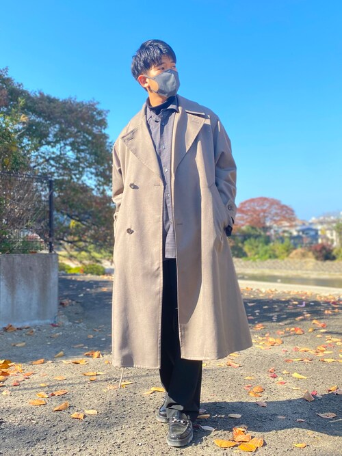 ラッピング ※ WYM LIDNM MINIMAL WIDE TRENCH COAT 