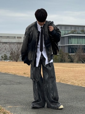「OUAT（オーユーエーティー）のアイテム」を使った、takumi さん（メンズ・177cm）の冬コーディネート