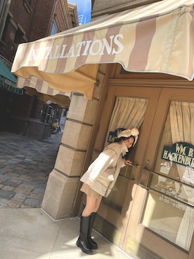 「one after another NICE CLAUP（ワンアフターアナザーナイスクラップ）のアイテム（ブルゾン）」を使った、sa-chan🌿さん（レディース・158cm）の冬コーディネート