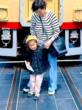 「Granny Branket（グラニーブランケット）のアイテム」を使った、KAI ⠒̫⃝CHIさん（キッズ・100cm）の春コーディネート