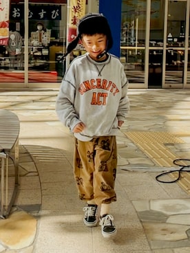 「アイテム（レッグウェア）」を使った、KAI ⠒̫⃝CHIさん（キッズ・120cm）の秋コーディネート