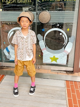 「Birthday（バースデイ）のアイテム」を使った、KAI ⠒̫⃝CHIさん（キッズ・125cm）の夏コーディネート
