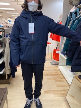 「AIGLE（エーグル）のアイテム（ジャケット/アウター）」を使った、だんちょーさん（メンズ・175cm）の冬コーディネート
