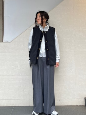 「SHIPS（シップス）のアイテム」を使った、榎本さん（レディース・156cm）の秋コーディネート