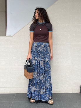 「アイテム（水着/着物・浴衣）」を使った、榎本さん（レディース・156cm）の夏コーディネート