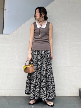 榎本さん(レディース・156cm)の夏コーディネート