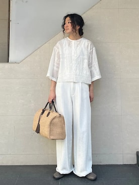 榎本さん(レディース・156cm)の春コーディネート