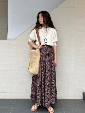 榎本さん(レディース・156cm)の夏コーディネート
