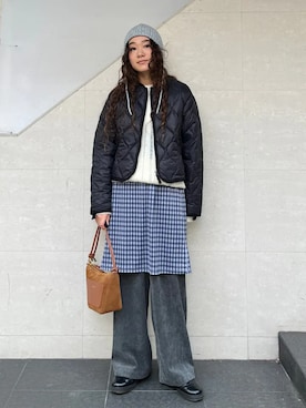 榎本さん（レディース・156cm）の冬コーディネート