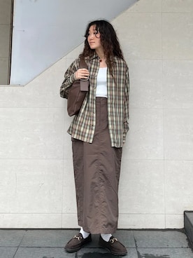 榎本さん(レディース・156cm)の夏コーディネート