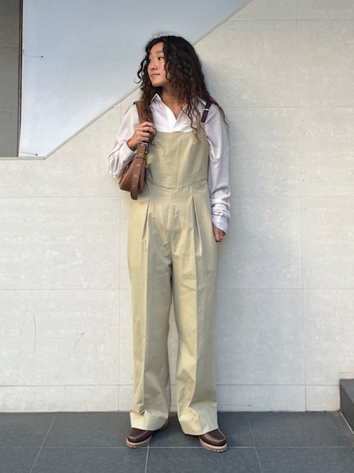 JANE SMITH/ジェーンスミス】WASHED COTTON BROAD OVERALL