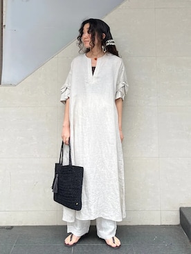 榎本さん(レディース・156cm)の夏コーディネート