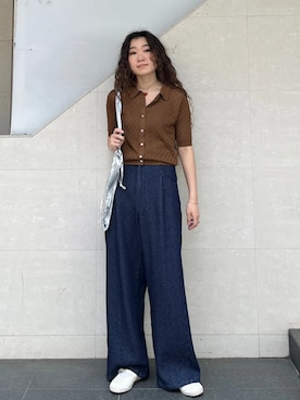 榎本さん(レディース・156cm)の夏コーディネート