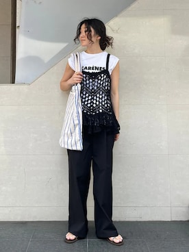 榎本さん(レディース・156cm)の夏コーディネート