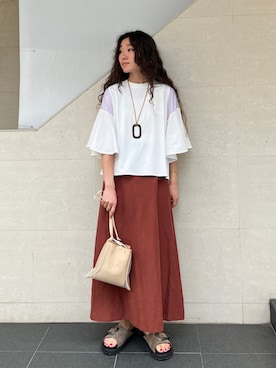 榎本さん（レディース・156cm）の夏コーディネート