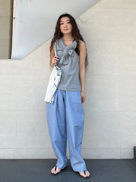 榎本さん(レディース・156cm)の夏コーディネート