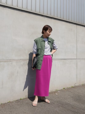 「ROTHCO（ロスコ）のアイテム（その他アウター）」を使った、KOYAMAさん（レディース・158cm）の春コーディネート