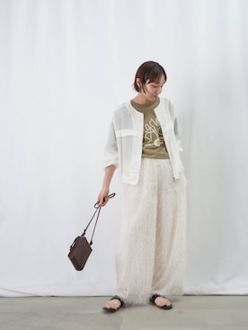「LUCA/LADY LUCK LUCA（ルカ/レディラックルカ）のアイテム（ブルゾン）」を使った、KOYAMAさん（レディース・158cm）の夏コーディネート