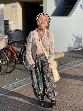 「ヘッドドレス」｜mikioさん（レディース・152cm）の春コーディネート
