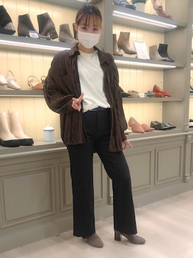 「ORiental TRaffic（オリエンタルトラフィック）のアイテム（ブーツ）」を使った、kurashkiさん（レディース・163cm）の秋コーディネート