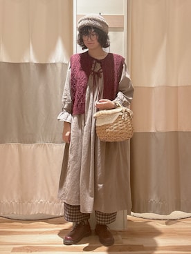 「アイテム（ワンピース/ドレス）」を使った、スゲタさん（レディース・163cm・20代）の秋コーディネート