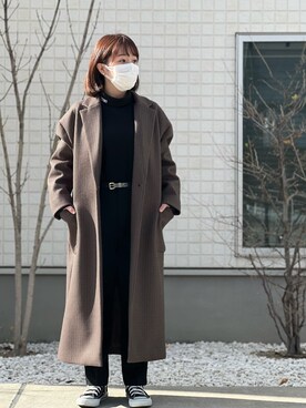 「新年一発目」｜「アイテム（ダウンジャケット/コート）」を使った、ﾕﾅｹﾞさん（レディース・148cm）の冬コーディネート
