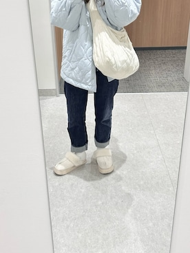 「H&M（エイチ・アンド・エム）のアイテム（ダウンジャケット/コート）」を使った、ひさん（レディース・161cm）の冬コーディネート
