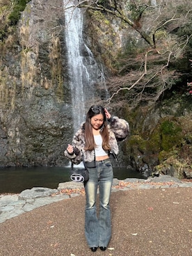 「アイテム（ジャケット/アウター）」を使った、みちゃんさん（レディース・153cm）の夏コーディネート