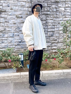 「ESSAY（エッセイ）のアイテム（ジャケット/アウター）」を使った、Dr SAKUさん（メンズ・175cm）の冬コーディネート
