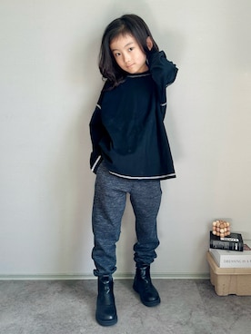 「ハロウィン」｜「アイテム（スウェットパンツ）」を使った、oh-chanさん（キッズ・123cm）の秋コーディネート