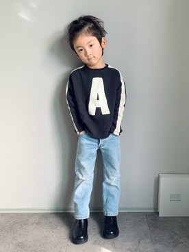 「アイテム（ブーツ）」を使った、oh-chanさん（キッズ・110cm）の冬コーディネート