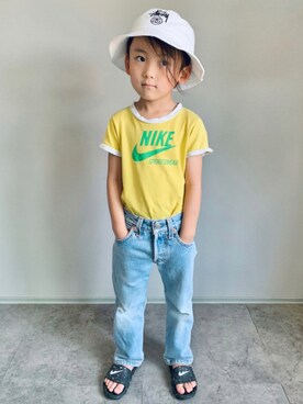 「アイテム（ハット）」を使った、oh-chanさん（キッズ・110cm）の夏コーディネート
