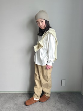 「GLOBAL WORK（グローバルワーク）のアイテム（帽子）」を使った、oh-chanさん（キッズ・135cm）の春コーディネート