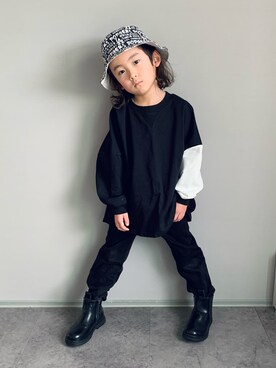「アイテム（ブーツ）」を使った、oh-chanさん（キッズ・110cm）の春コーディネート