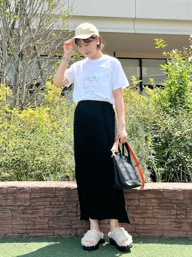 「真夏のアクティブスタイル」｜「アイテム（キャップ）」を使った、アヤ.さん（レディース・163cm）の夏コーディネート
