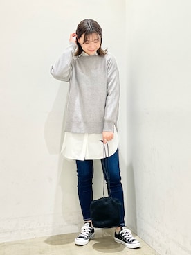 アヤ.さん（レディース・163cm）の冬コーディネート