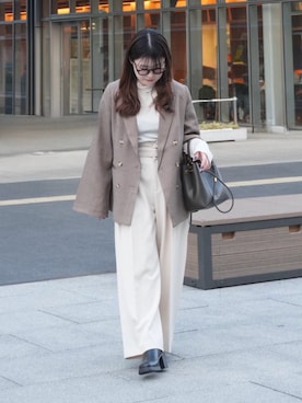 「Louere（ルエレ）のアイテム」を使った、eriさん（レディース・150cm）の春コーディネート