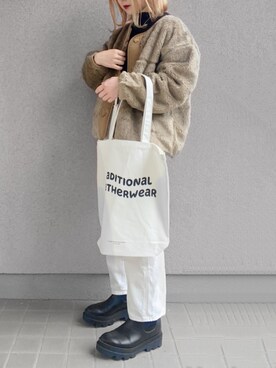 「URBAN RESEARCH Sonny Label（アーバンリサーチサニーレーベル）のアイテム（ブルゾン）」を使った、ぱ。さん（レディース・150cm）の冬コーディネート