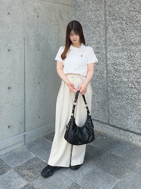 「U.S. POLO ASSN.（ユーエスポロアッスン）のアイテム」を使った、eriさん（レディース・150cm）の夏コーディネート