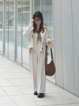 「DISCOAT（ディスコート）のアイテム」を使った、eriさん（レディース・150cm）の春コーディネート