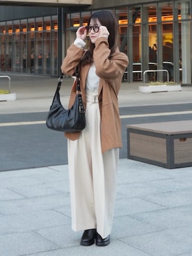 「RAY CASSIN（レイカズン）のアイテム（ジャケット/アウター）」を使った、ぱ。さん（レディース・150cm）の春コーディネート