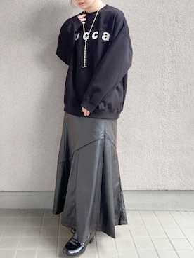 「zucca」｜「アイテム（スウェット）」を使った、ぱ。さん（レディース・150cm）の秋コーディネート