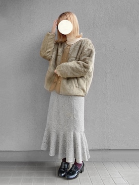「URBAN RESEARCH Sonny Label（アーバンリサーチサニーレーベル）のアイテム（ブルゾン）」を使った、ぱ。さん（レディース・150cm）の冬コーディネート