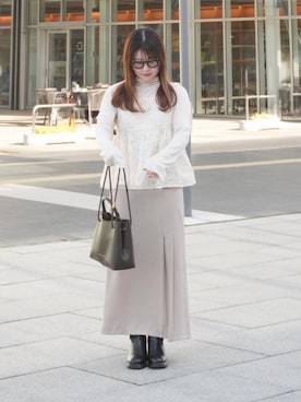 「RAY CASSIN（レイカズン）のアイテム」を使った、eriさん（レディース・150cm）の春コーディネート