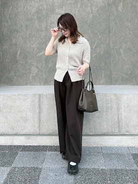 「CHARLES & KEITH（チャールズ & キース）のアイテム（ショルダーバッグ）」を使った、eriさん（レディース・150cm）の夏コーディネート
