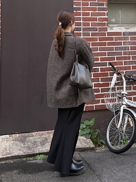 「アイテム（ヘアアクセサリー）」を使った、ぱ。さん（レディース・150cm）の冬コーディネート