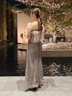 「アイテム（ワンピース/ドレス）」を使った、ぱ。さん（レディース・150cm・20代）の冬コーディネート