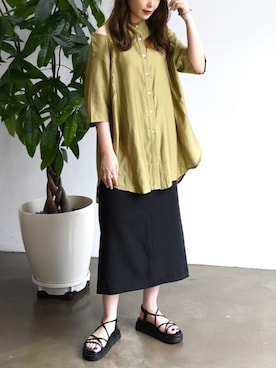 •ᴥ•  m i mさん（レディース・156cm）の夏コーディネート