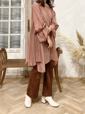 •ᴥ•  m i mさん（レディース・156cm）の秋コーディネート